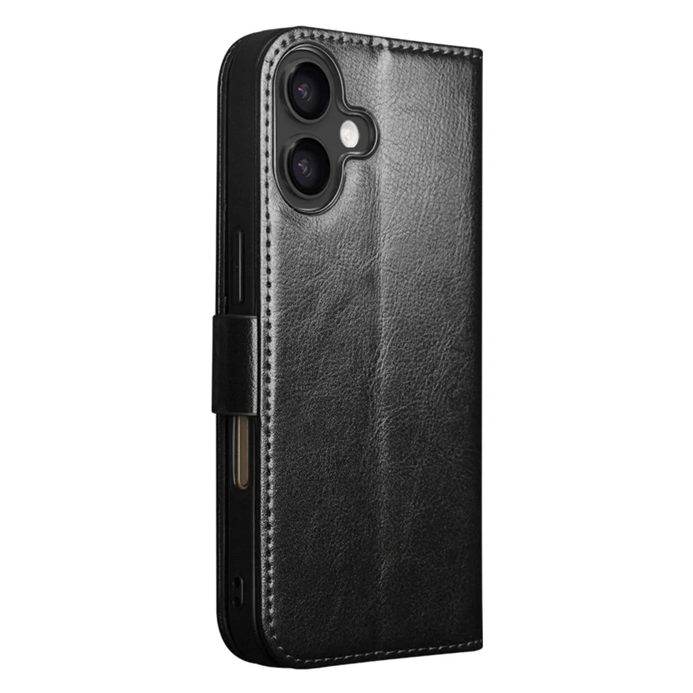 Pouzdro QIALINO na iPhone 17 Kožené černé