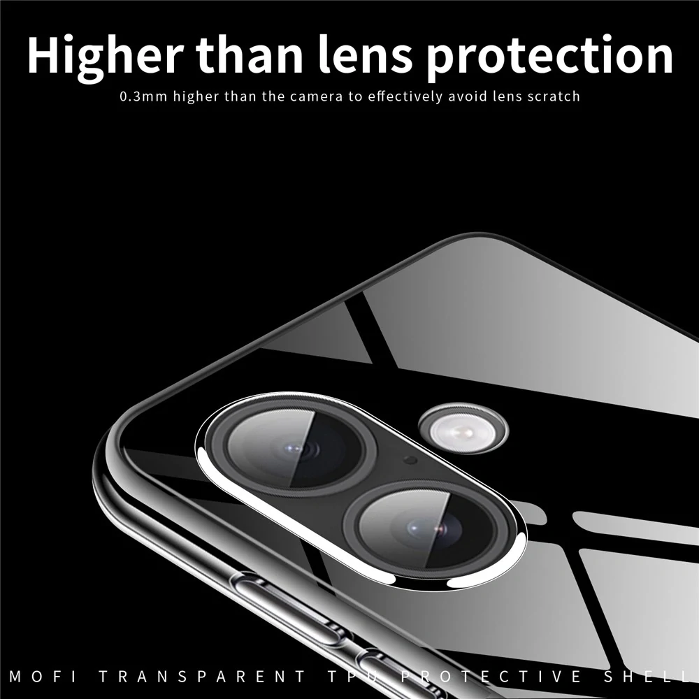 Kryt na iPhone 17 Gumový MOFI čirý