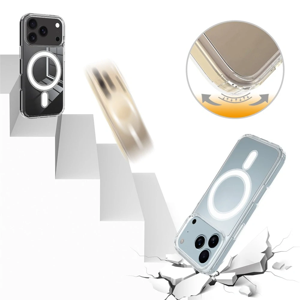 Kryt na iPhone 17 Pro Max s podporou MAGSAFE čirý