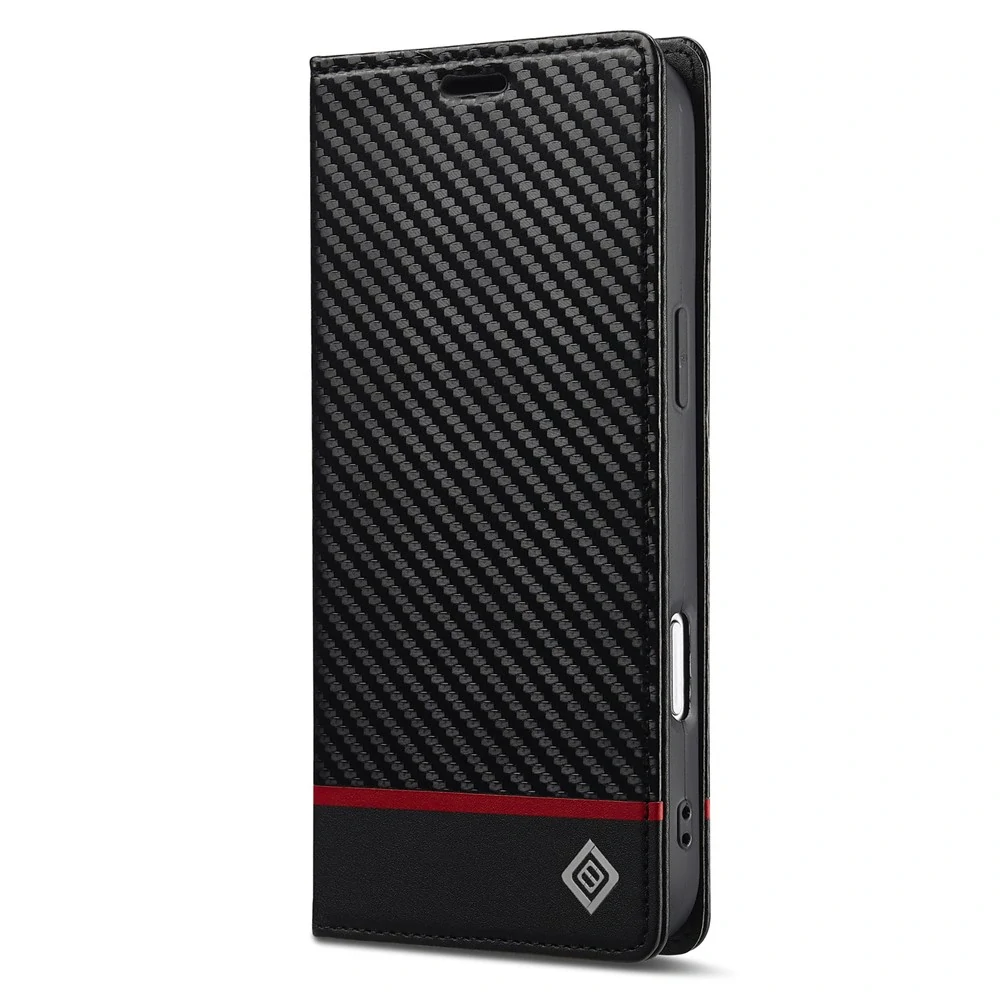 Pouzdro pro iPhone 17 Pro LC.IMEEKE Carbon Horizontal