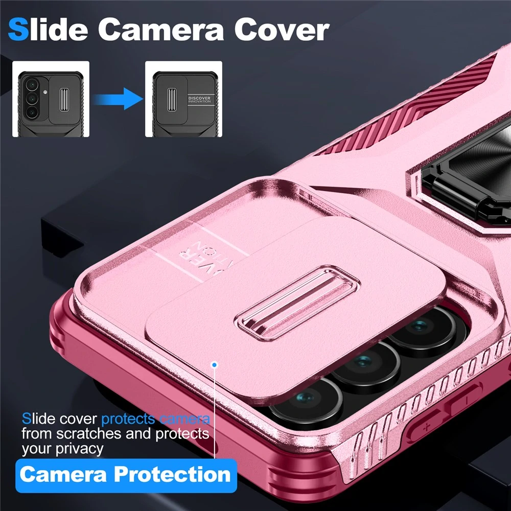 Kryt na Samsung Galaxy S26 odolný s krytkou na fotoaparát vínový