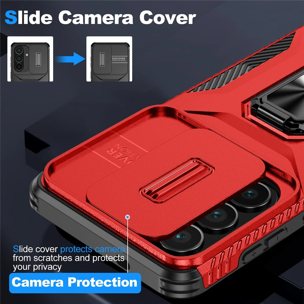 Kryt na Samsung Galaxy S26 odolný s krytkou na fotoaparát červený