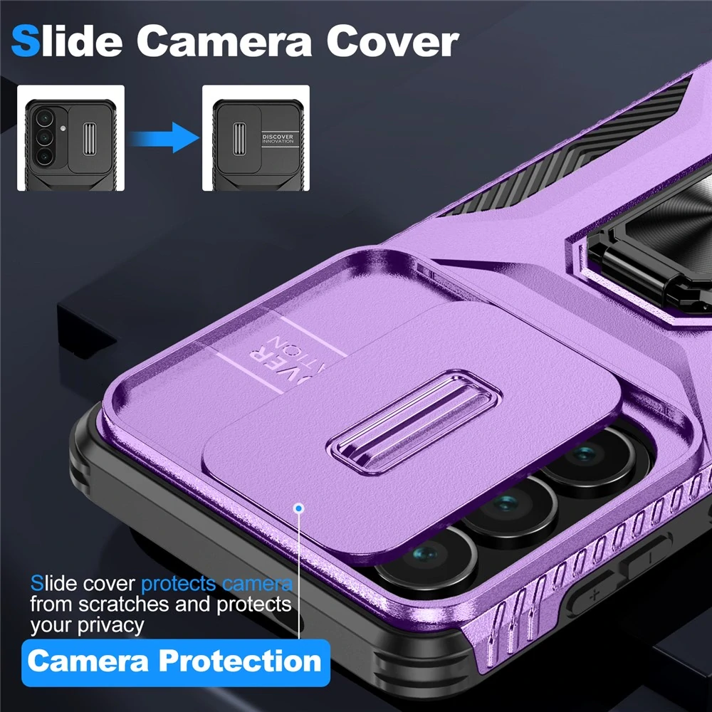 Kryt na Samsung Galaxy S26 odolný s krytkou na fotoaparát fialový