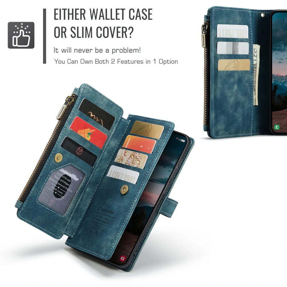Pouzdro na Samsung Galaxy S26 CASEME Deluxe modré