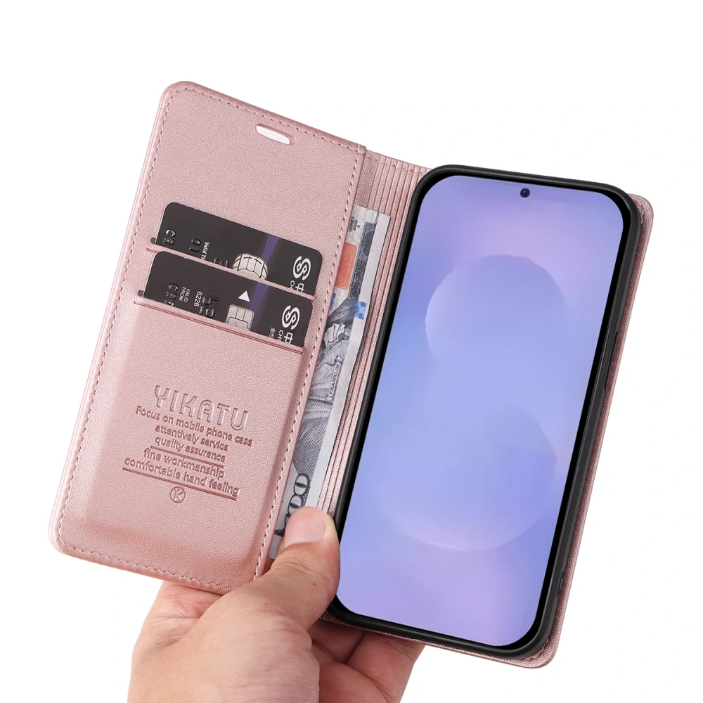 Pouzdro na Samsung Galaxy S26 Yikatu růžové