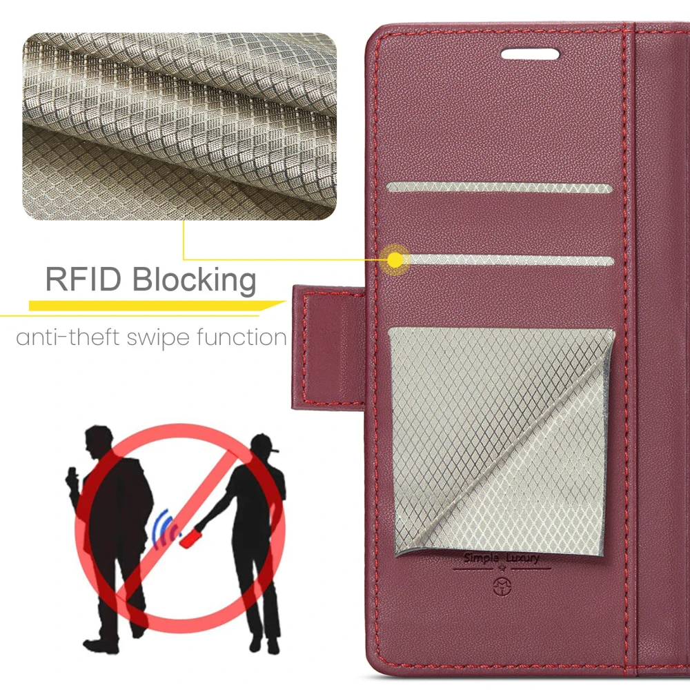 Pouzdro na Samsung Galaxy S26 Ultra CASEME smooth červené