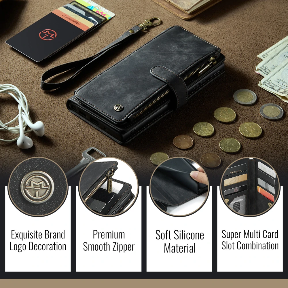 Pouzdro na Samsung Galaxy S26 Ultra CASEME Deluxe černé