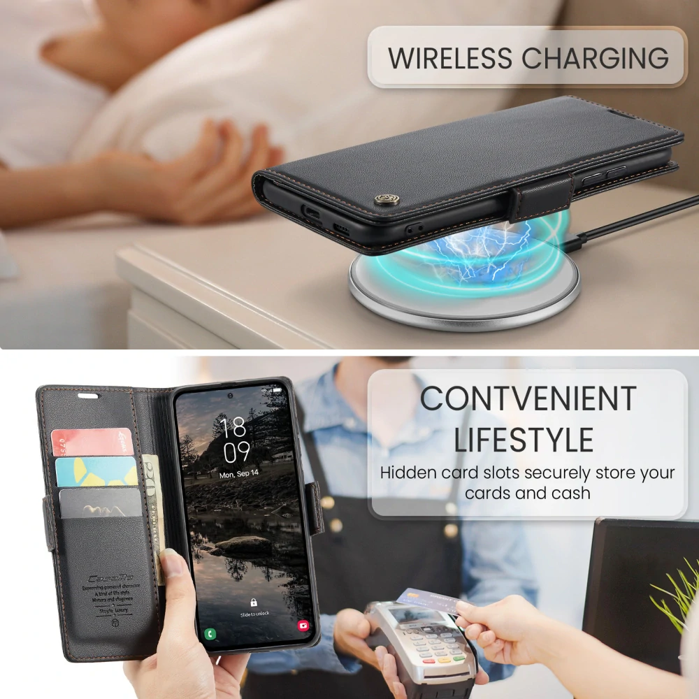 Pouzdro na Samsung Galaxy S25 FE CASEME smooth černé