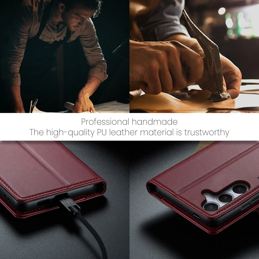 Pouzdro na Samsung Galaxy S25 FE CASEME smooth červené