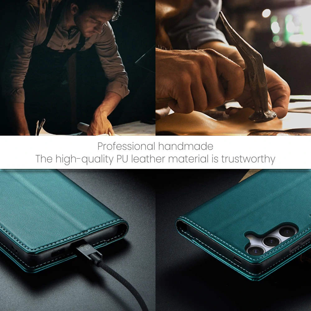 Pouzdro na Samsung Galaxy S25 FE CASEME smooth zelené