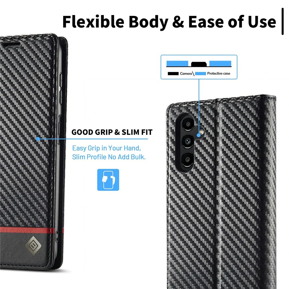 Pouzdro na Samsung Galaxy S25 FE Carbon horizontal