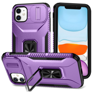 Kryt na iPhone 11 s krytkou na fotoaparát fialový