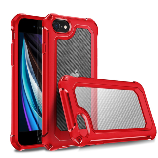 Kryt na iPhone 7 / 8 / SE ( 2020 / 2022 ) odolný Carbon červený