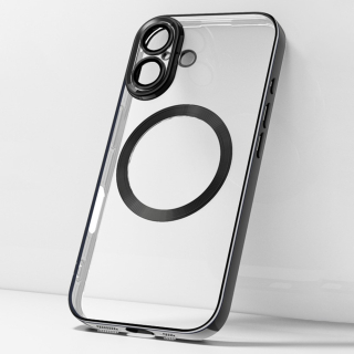 Kryt na iPhone 16 Plus gumový s podporou MagSafe černý