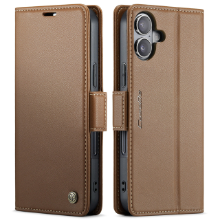 Pouzdro na iPhone 17 CASEME Smooth hnědé