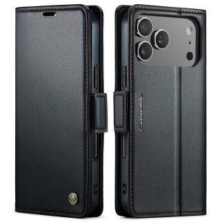 Pouzdro na iPhone 17 Pro Max CASEME Smooth černé