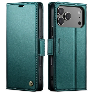 Pouzdro na iPhone 17 Pro Max CASEME Smooth zelené