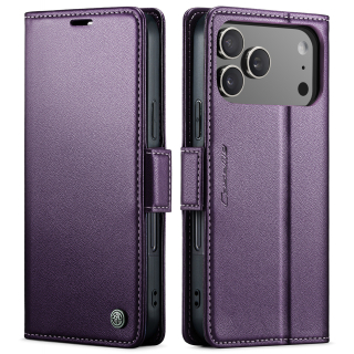 Pouzdro na iPhone 17 Pro Max CASEME Smooth fialové