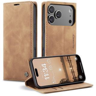 Pouzdro CASEME pro iPhone 17 Pro Max světle hnědé