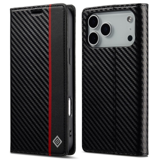 Pouzdro pro iPhone 17 Pro Max LC.IMEEKE Carbon Vertical