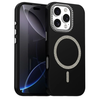 Kryt na iPhone 16 Pro s podporou MagSafe Diamond černý