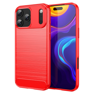 Kryt na iPhone 17 Pro Max Carbon červený