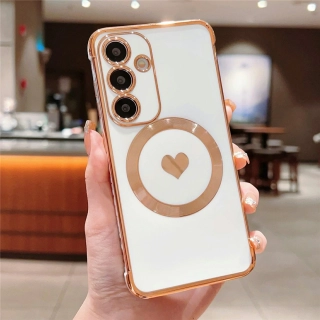 Kryt na Samsung Galaxy S26 Srdíčko s podporou MagSafe bílý