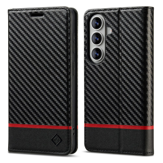 Pouzdro na Samsung Galaxy S26 LC.IMEEKE Carbon horizontal
