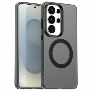 Kryt na Samsung Galaxy S26 Ultra gumový Magnetic (podpora MagSafe) černý