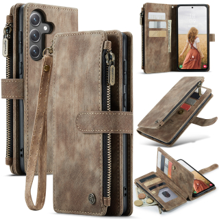 Pouzdro na Samsung Galaxy S25 FE CASEME Deluxe hnědé