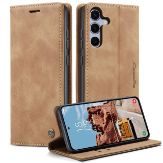 Pouzdro na Samsung Galaxy S25 FE CASEME světle hnědé